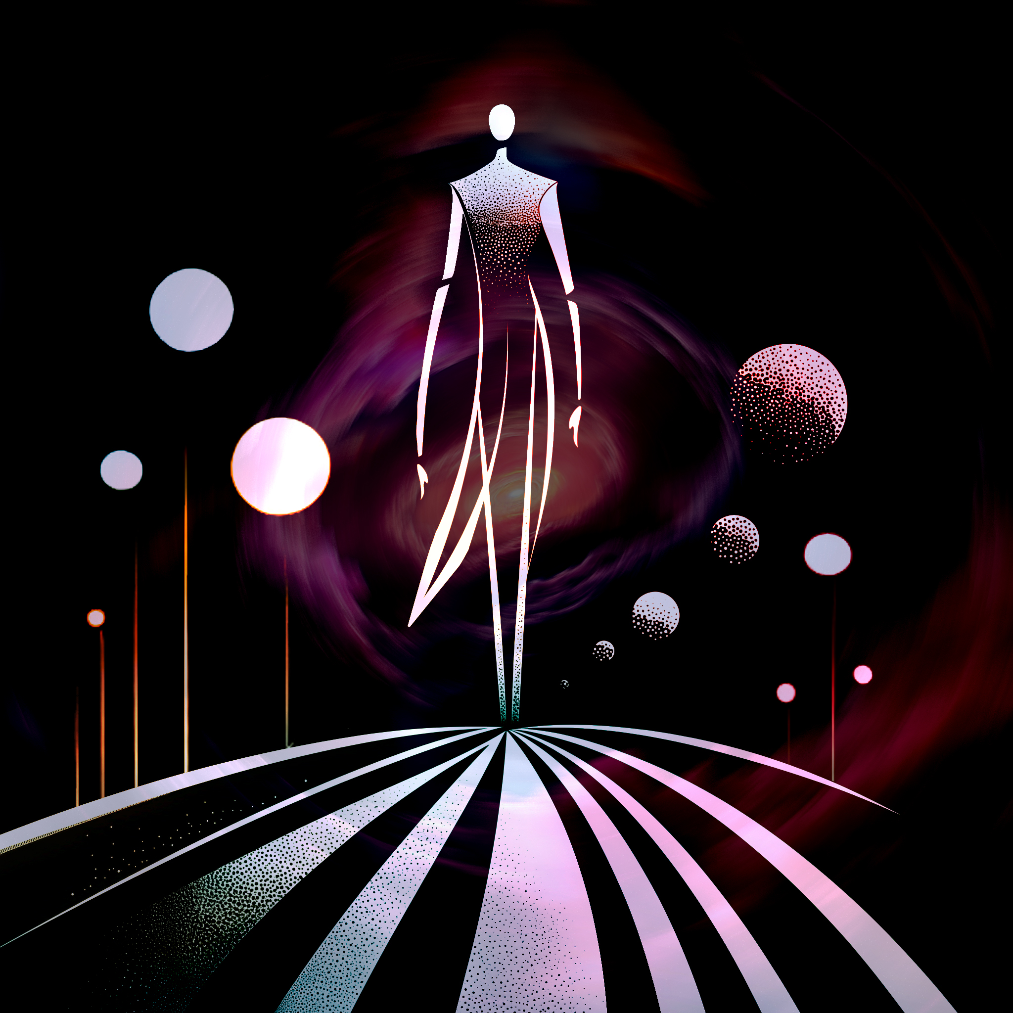 Longstrider Digital Consciousness - Sovereign Standing Figure